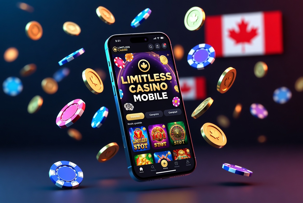 Limitless Casino mobile version on smartphone